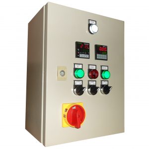 Powder coating oven control panel 4 heating elements